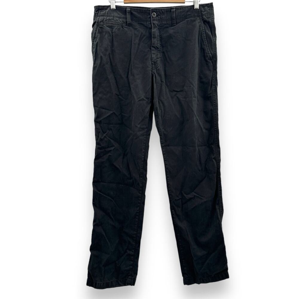 American Eagle Black Made to Last Relaxed Straight Leg Jeans‎ Size 34 x 36